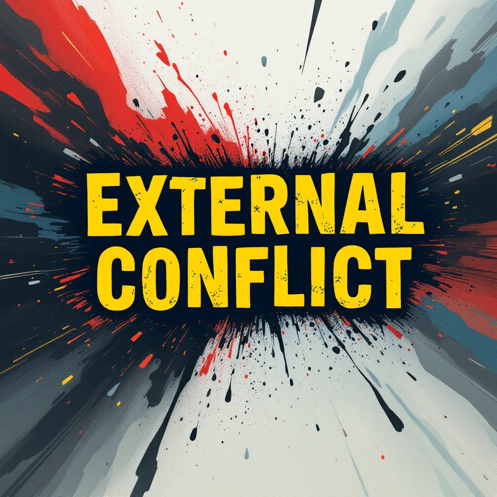 External Conflict graphic for Youth Shelter of Westchester conflict-resolution work
