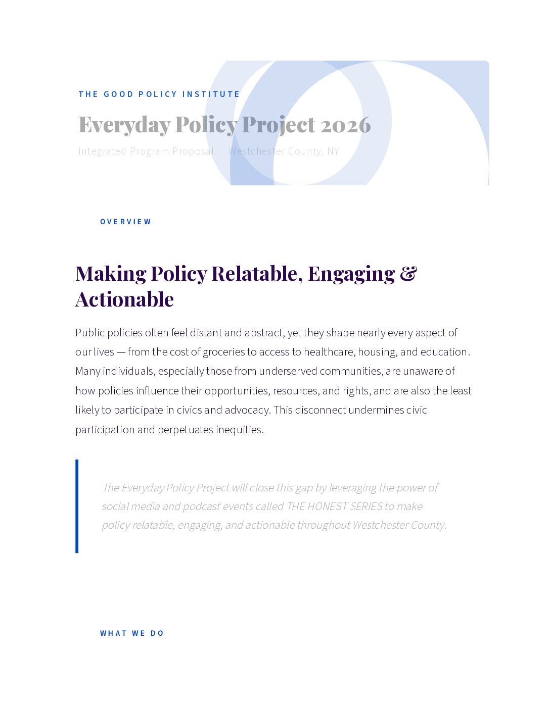 Everyday Policy Fellowship cover visual